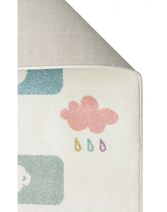 Eko Kids KDS 25 Pastel Sek Sek Desenli Hav Toz Vermez Çocuk Halısı