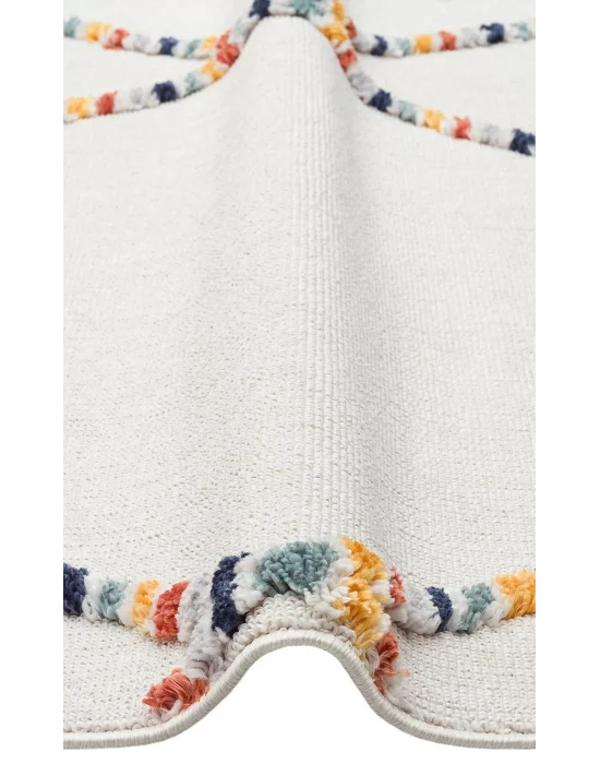 Terazzo 04 Multy Hav Toz Vermez Yumuşak Dokulu Etnik Örgü Desenlere Sahip Modern İskindinav Halı