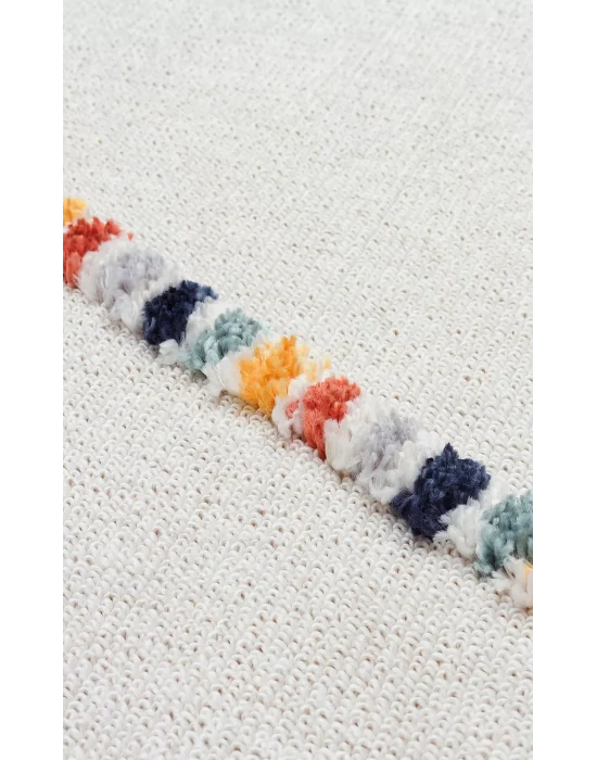 Terazzo 04 Multy Hav Toz Vermez Yumuşak Dokulu Etnik Örgü Desenlere Sahip Modern İskindinav Halı