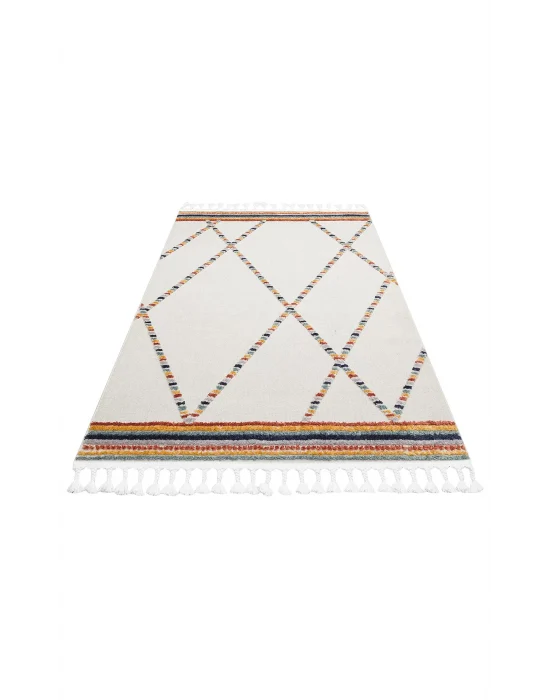 Terazzo 04 Multy Hav Toz Vermez Yumuşak Dokulu Etnik Örgü Desenlere Sahip Modern İskindinav Halı