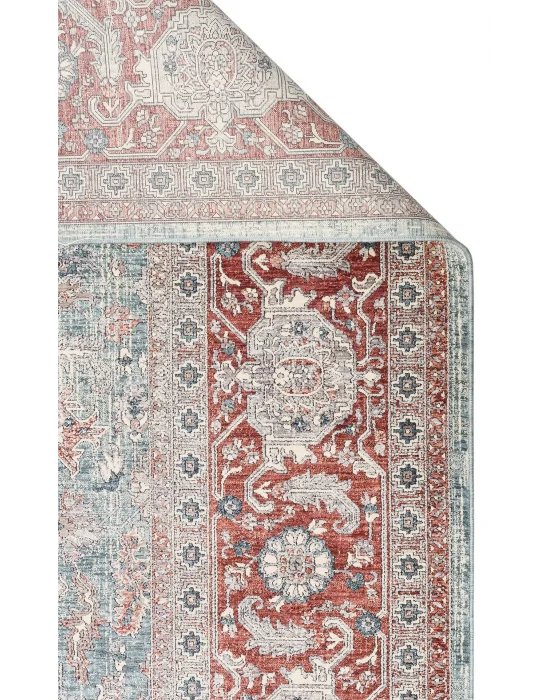 NAVARA HALI 0017 Geleneksel Uşak Desenlerine Sahip Vintage Görünümlü Yüksek Kalite Sık Dokuma Salon Halısı