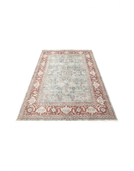 NAVARA HALI 0017 Geleneksel Uşak Desenlerine Sahip Vintage Görünümlü Yüksek Kalite Sık Dokuma Salon Halısı