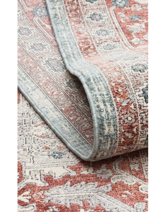 NAVARA HALI 0017 Geleneksel Uşak Desenlerine Sahip Vintage Görünümlü Yüksek Kalite Sık Dokuma Salon Halısı