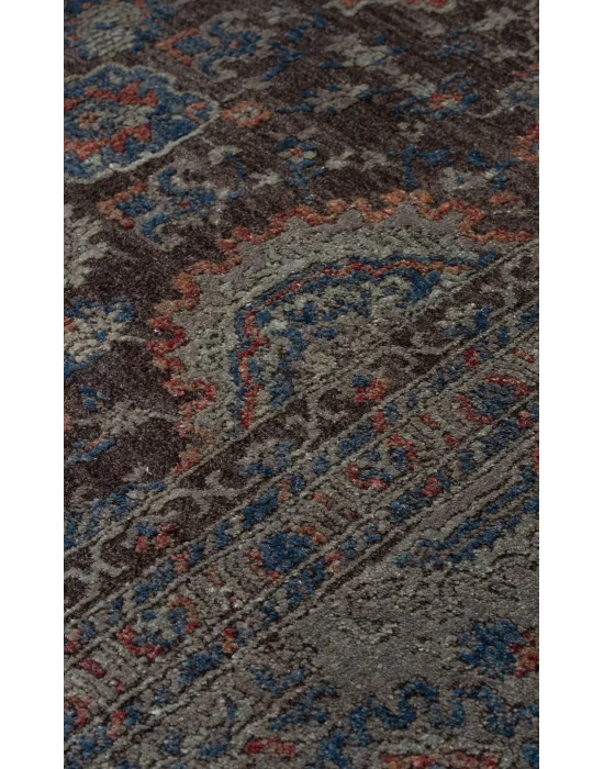 LAHOR HALI 0009 Özel Boyama İşlemi İle Üretilen Yüksek Alçak Dokuya Sahip Zengin Renkli Şık Salon Halısı