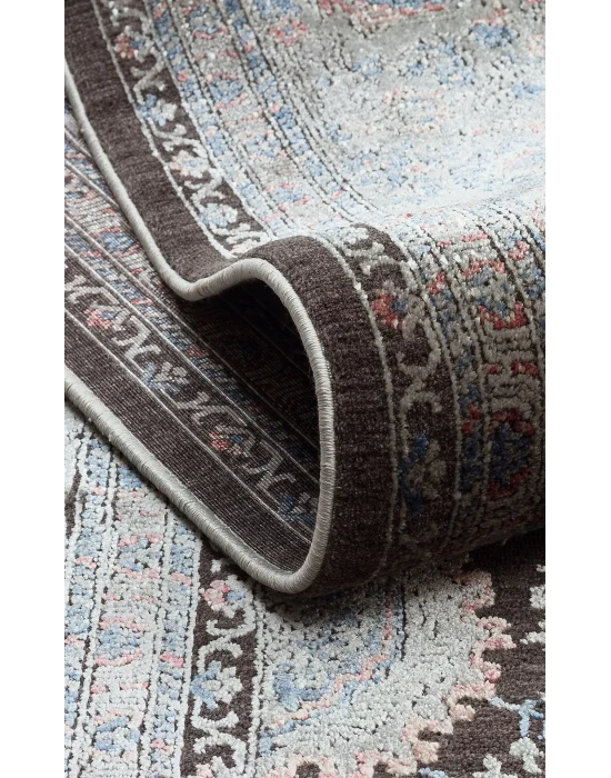 LAHOR HALI 0009 Özel Boyama İşlemi İle Üretilen Yüksek Alçak Dokuya Sahip Zengin Renkli Şık Salon Halısı