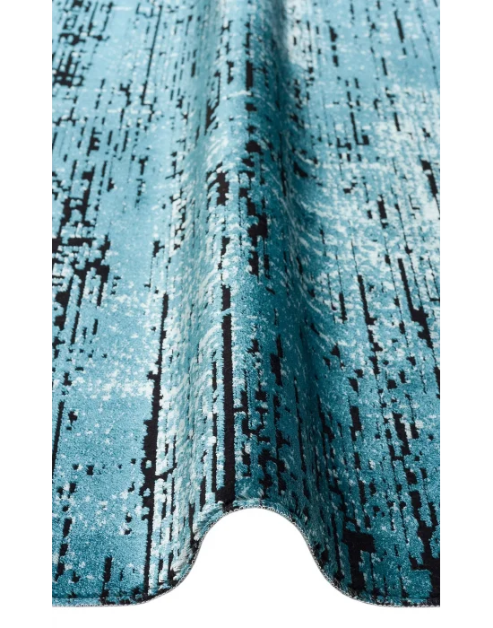 SATEEN HALI 0546 Hav Toz Vermez Yıkanabilir Kaymaz İnce Dokuma Modern Halı