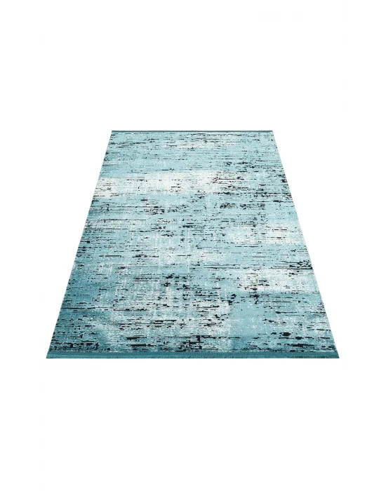 SATEEN HALI 0546 Hav Toz Vermez Yıkanabilir Kaymaz İnce Dokuma Modern Halı