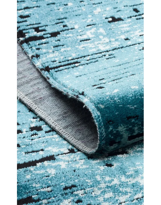 SATEEN HALI 0546 Hav Toz Vermez Yıkanabilir Kaymaz İnce Dokuma Modern Halı