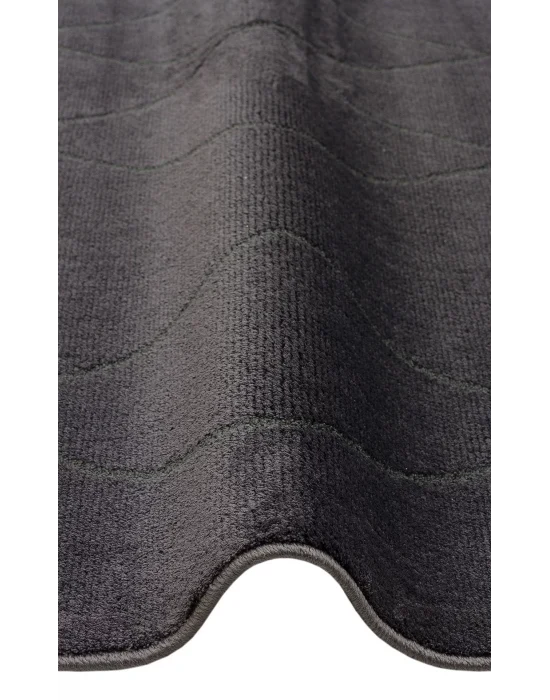 Urban 02 Black Etnik Desenlere Sahip Hav Toz Vermez Yumuşak Dokulu Modern Halı