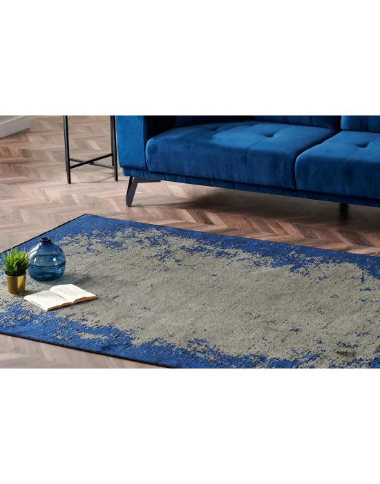 TRIBAL HALI 0287 Yıkanabilir Vintage Desenli Modern İnce Dokuma Halı