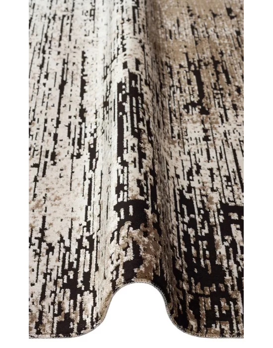 SATEEN HALI 0528 Hav Toz Vermez Yıkanabilir Kaymaz İnce Dokuma Modern Halı