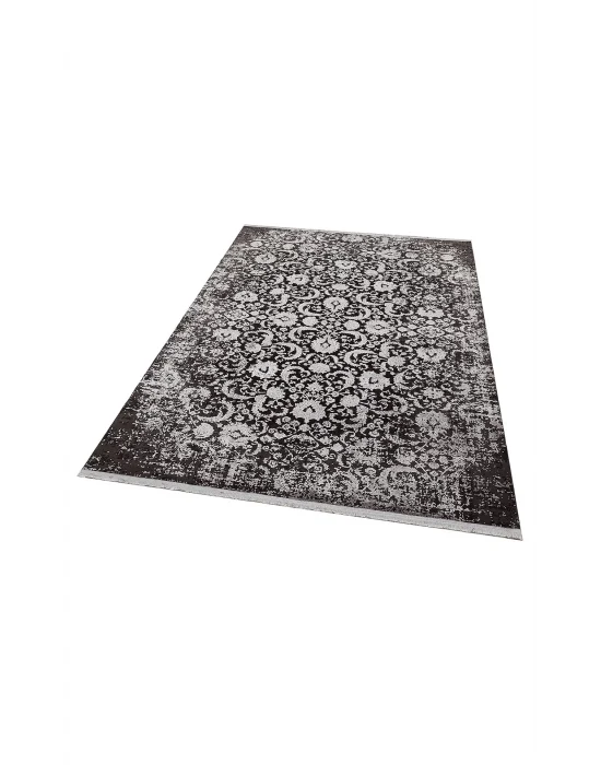 Cordoba Db 02Antrasit Grey Nw Parlak Yüksek Alçak Dokulu Modern Makine Halısı