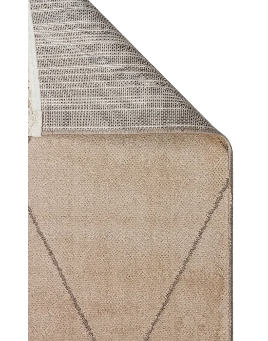 Urban 02 Beige Etnik Desenlere Sahip Hav Toz Vermez Yumuşak Dokulu Modern Halı
