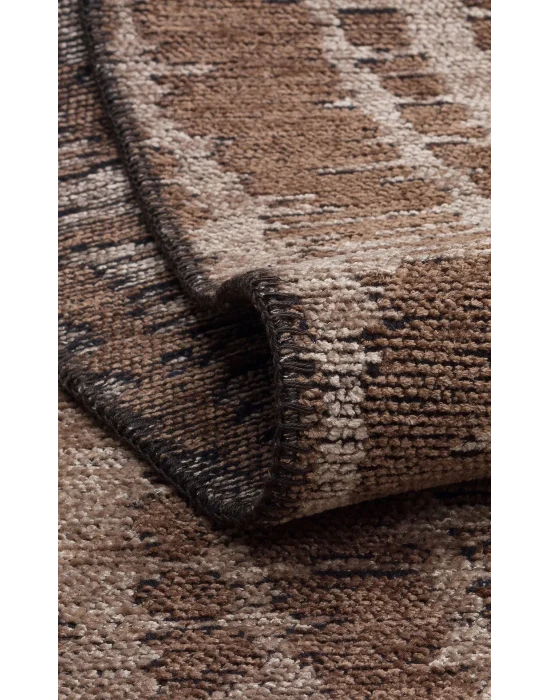 TRIBAL HALI 0279 Yıkanabilir Vintage Desenli Modern İnce Dokuma Halı