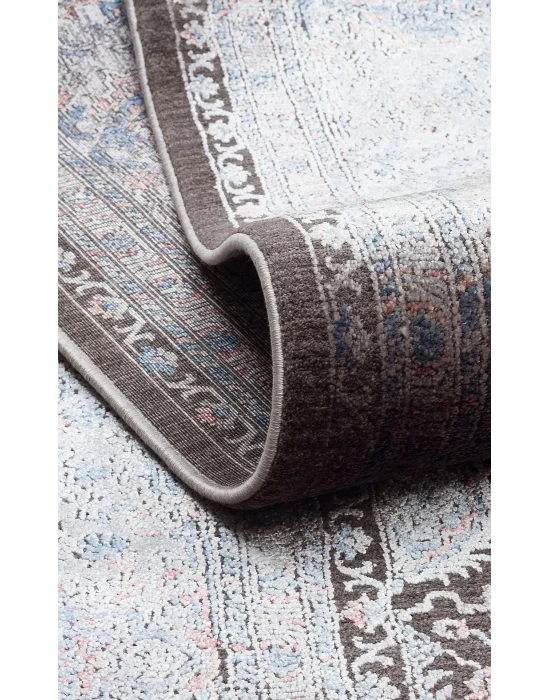 LAHOR HALI 0021 Özel Boyama İşlemi İle Üretilen Yüksek Alçak Dokuya Sahip Zengin Renkli Şık Salon Halısı