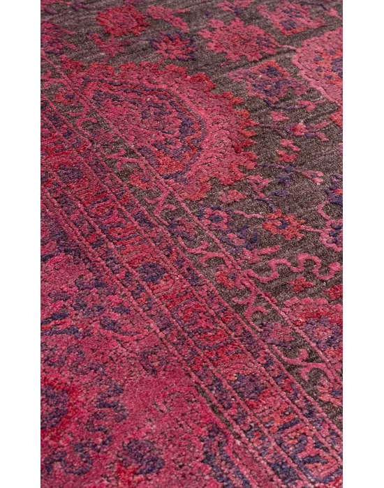 LAHOR HALI 0018 Özel Boyama İşlemi İle Üretilen Yüksek Alçak Dokuya Sahip Zengin Renkli Şık Salon Halısı