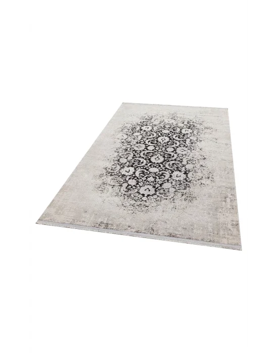 Cordoba Db 02 ıvory Mıx Grey Nw Parlak Yüksek Alçak Dokulu Modern Makine Halısı