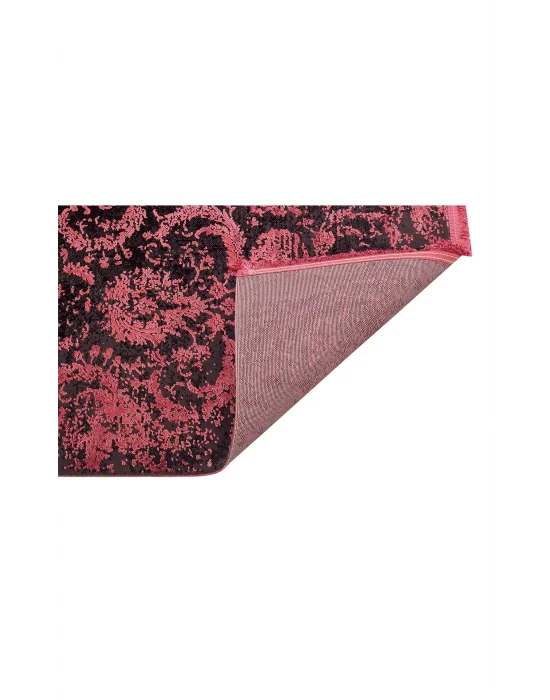 Cordoba Db 02 Antrasit Burgundy Nw Parlak Yüksek Alçak Dokulu Modern Makine Halısı