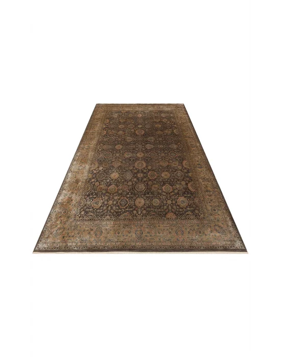 LAHOR HALI 0014 Özel Boyama İşlemi İle Üretilen Yüksek Alçak Dokuya Sahip Zengin Renkli Şık Salon Halısı