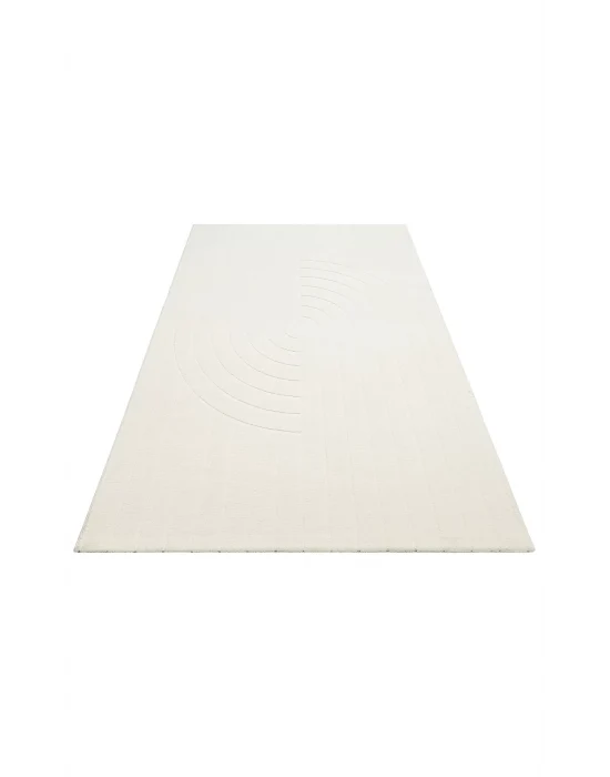 MISSORI HALI 0105 Hav Toz Vermez Sade Desenli Yumuşak Dokulu Modern Makine Halısı