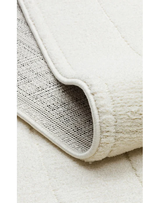 MISSORI HALI 0105 Hav Toz Vermez Sade Desenli Yumuşak Dokulu Modern Makine Halısı