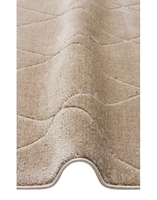 MISSORI HALI 0119 Hav Toz Vermez Sade Desenli Yumuşak Dokulu Modern Makine Halısı