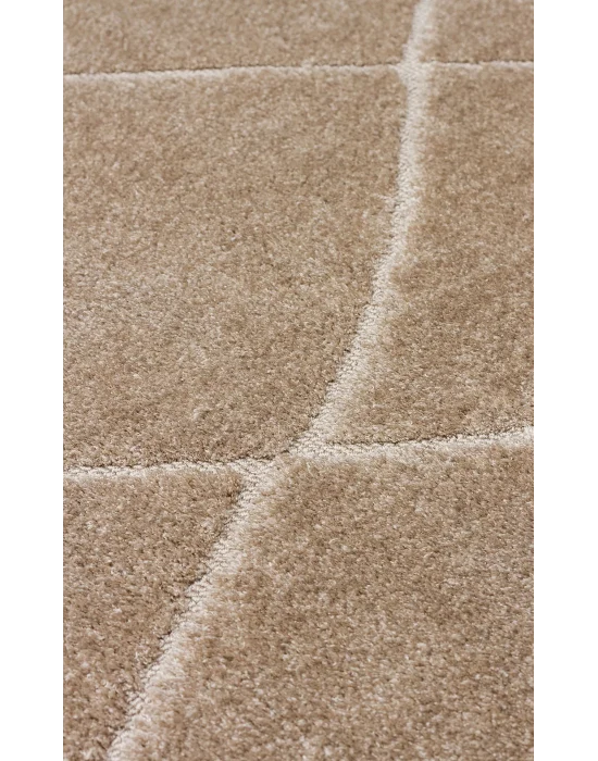 MISSORI HALI 0119 Hav Toz Vermez Sade Desenli Yumuşak Dokulu Modern Makine Halısı