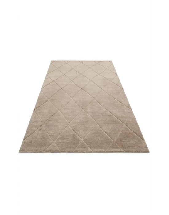 MISSORI HALI 0119 Hav Toz Vermez Sade Desenli Yumuşak Dokulu Modern Makine Halısı