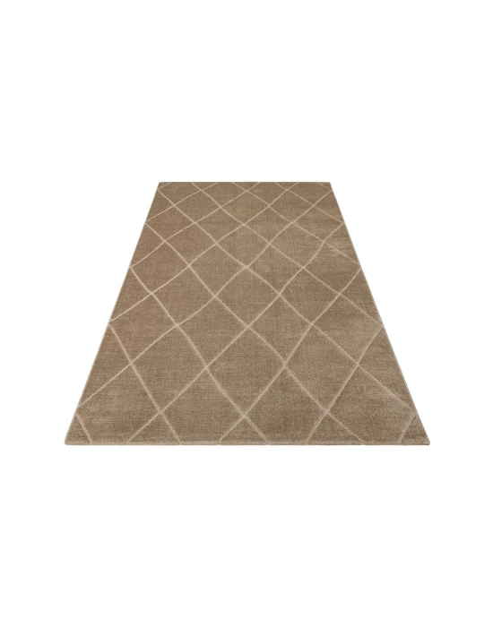 MISSORI HALI 0119 Hav Toz Vermez Sade Desenli Yumuşak Dokulu Modern Makine Halısı