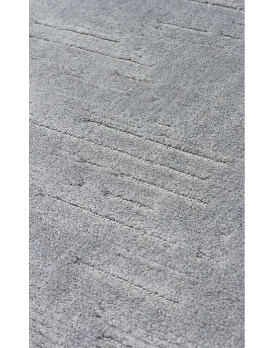 MISSORI HALI 0155 Hav Toz Vermez Sade Desenli Yumuşak Dokulu Modern Makine Halısı