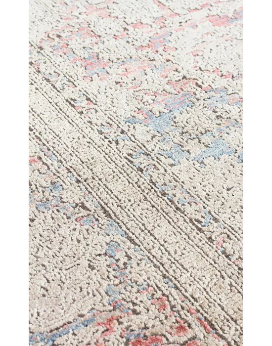 LAHOR HALI 0028 Özel Boyama İşlemi İle Üretilen Yüksek Alçak Dokuya Sahip Zengin Renkli Şık Salon Halısı