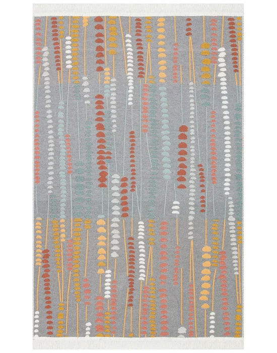 Arya Ar 34 Multy %100 Geri Dönüşümlü Pamuktan Çift Taraflı Yıkanabilir Modern Dekoratif Kilim