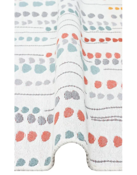 Arya Ar 34 Multy %100 Geri Dönüşümlü Pamuktan Çift Taraflı Yıkanabilir Modern Dekoratif Kilim