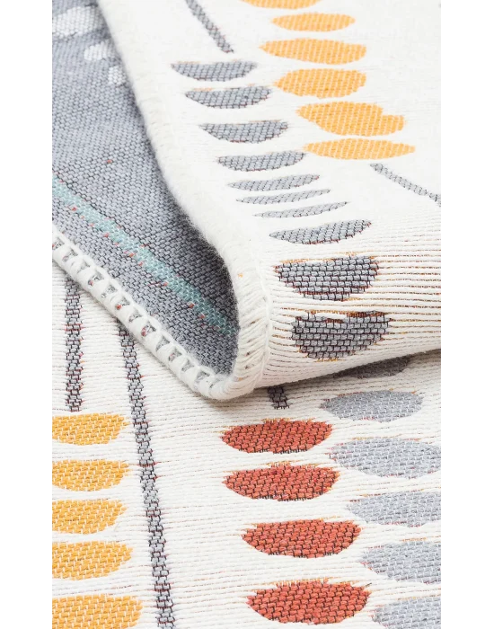 Arya Ar 34 Multy %100 Geri Dönüşümlü Pamuktan Çift Taraflı Yıkanabilir Modern Dekoratif Kilim