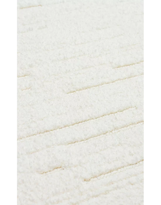 MISSORI HALI 0147 Hav Toz Vermez Sade Desenli Yumuşak Dokulu Modern Makine Halısı