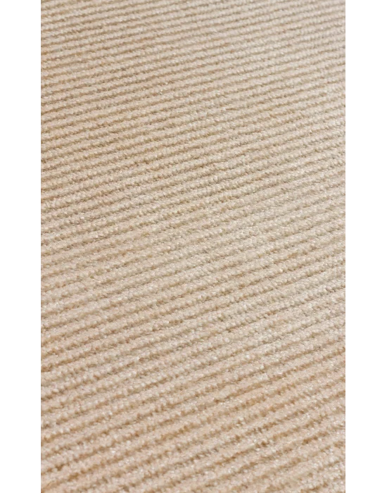 Napoli NAP 01 Beige Sade Desenli Modern Sık Dokuma Makine Halısı