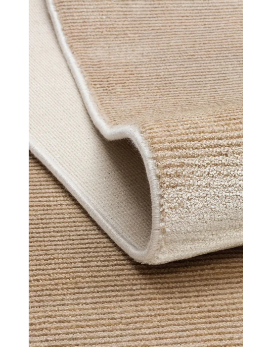 Napoli NAP 01 Beige Sade Desenli Modern Sık Dokuma Makine Halısı