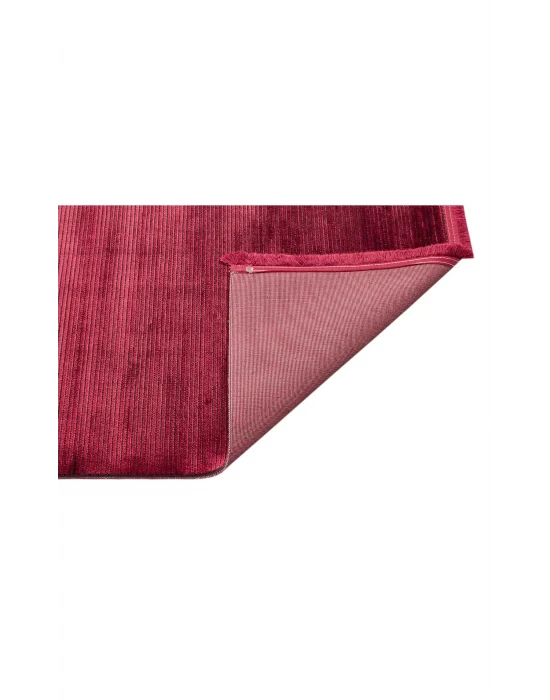 Cordoba Db Plaın Burgundy New Parlak Yüksek Alçak Dokulu Modern Makine Halısı