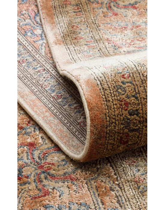 LAHOR HALI 0042 Özel Boyama İşlemi İle Üretilen Yüksek Alçak Dokuya Sahip Zengin Renkli Şık Salon Halısı