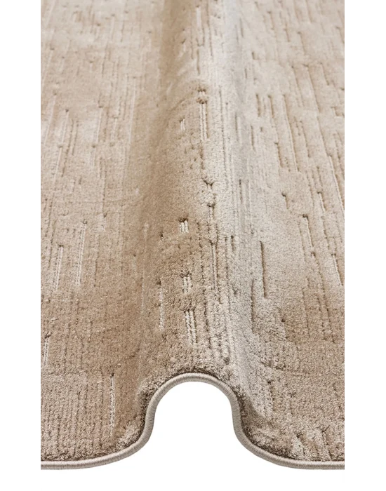 MISSORI HALI 0136 Hav Toz Vermez Sade Desenli Yumuşak Dokulu Modern Makine Halısı