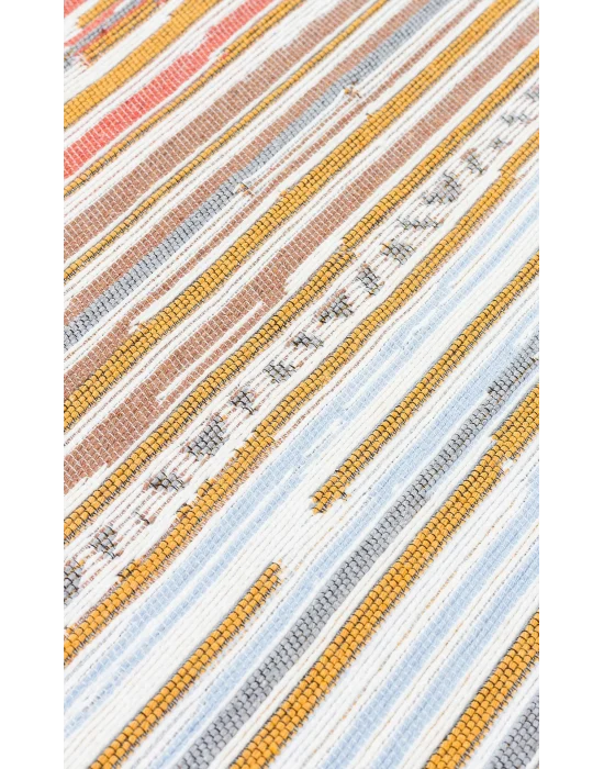 Arya Ar 35 Multy %100 Geri Dönüşümlü Pamuktan Çift Taraflı Yıkanabilir Modern Dekoratif Kilim