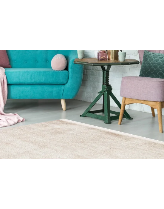 LISBON HALI 0147 Parlak Dokulu Modern Desenli Renkli Metalik Işıltılı Makine Halısı