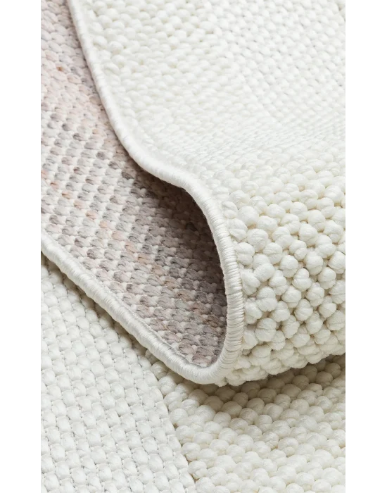 Cozy CZY 05 Cream Hav Toz Vermez Modern Örgü Dokuma Makine Halısı