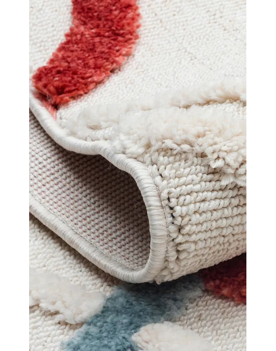 Terazzo 03 Multy Hav Toz Vermez Yumuşak Dokulu Etnik Örgü Desenlere Sahip Modern İskindinav Halı