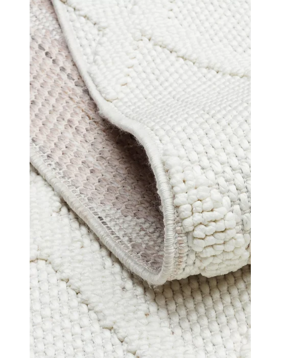 Cozy CZY 04 Cream Hav Toz Vermez Modern Örgü Dokuma Makine Halısı