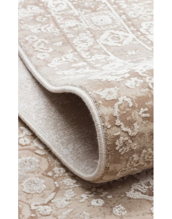 FRESCO HALI 0739 Yüksek Alçak Dokulu Özel Işıltılı Yüksek Kaliteli Sık Dokuma Modern Salon Halısı