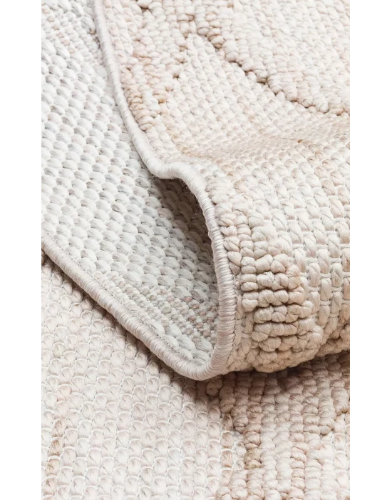 Cozy CZY 04 Beige Hav Toz Vermez Modern Örgü Dokuma Makine Halısı
