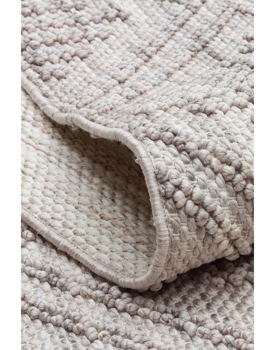 Cozy CZY 03 Grey Silver Hav Toz Vermez Modern Örgü Dokuma Makine Halısı
