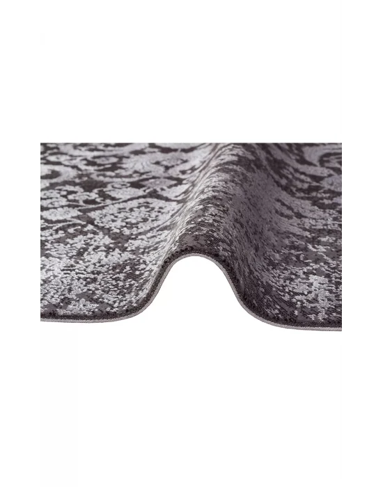 Cordoba Db 02Antrasit Grey Nw Parlak Yüksek Alçak Dokulu Modern Makine Halısı