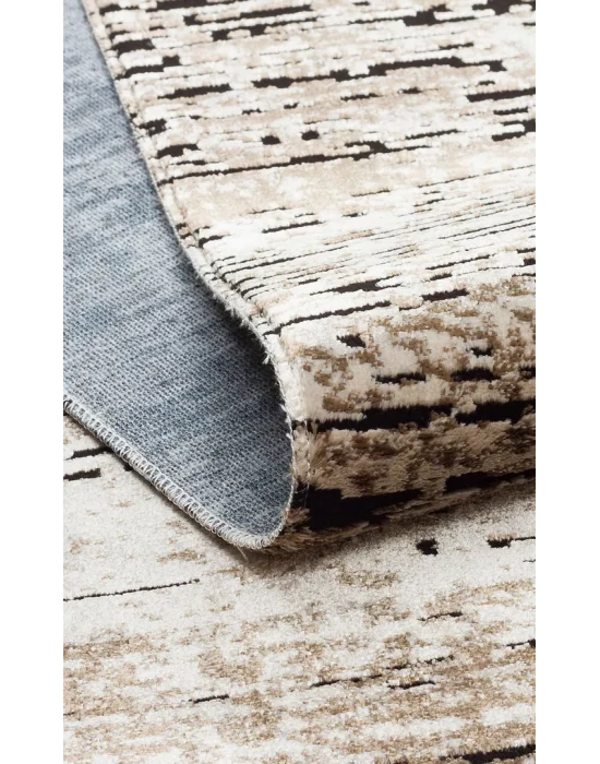 SATEEN HALI 0528 Hav Toz Vermez Yıkanabilir Kaymaz İnce Dokuma Modern Halı